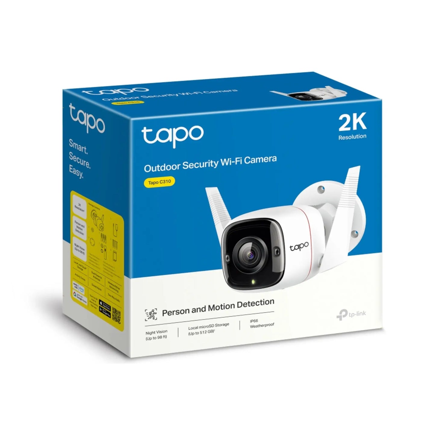 TP-Link Tapo C310 Outdoor Security WiFi Camera 3MP | Night Vision, Motion Alerts