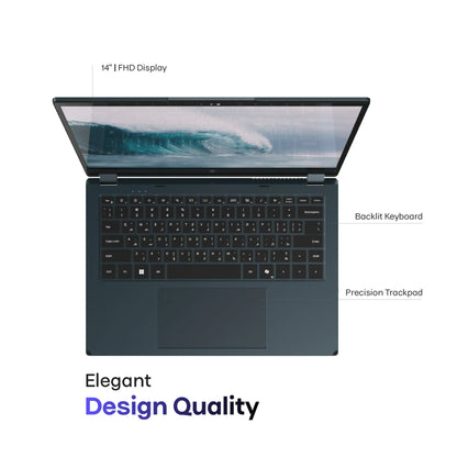 Onsor MOUJ 14 2-in-1 (Home) Sand and Wave Color | 13th Generation Intel® Core™ i7-1355U | 16GB DDR4 RAM, 512GB NVMe SSD | 14" Full HD touchscreen with Pen