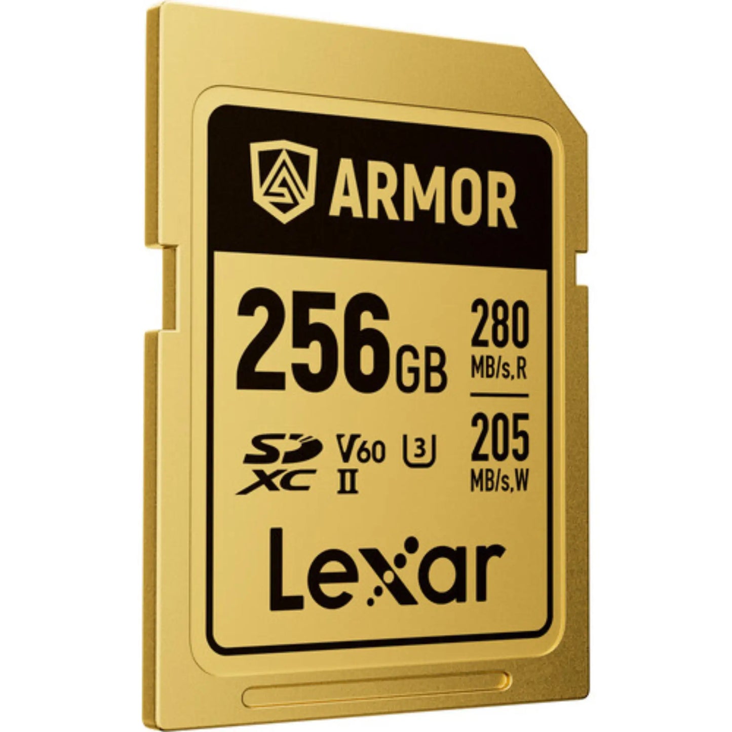 Lexar ARMOR GOLD 256GB UHS-II V60 SDXC Memory Card – 280MB/s 4K SD Card