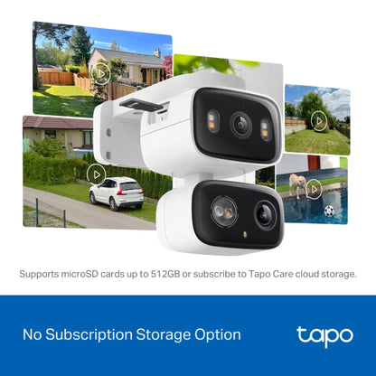 TP-Link Tapo C246D Dual Lens 2K Security Camera | Indoor/Outdoor Smart WiFi CCTV