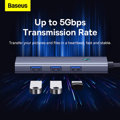 Baseus Ultrajoy Series 5-Port Hub Docking Station Space Grey