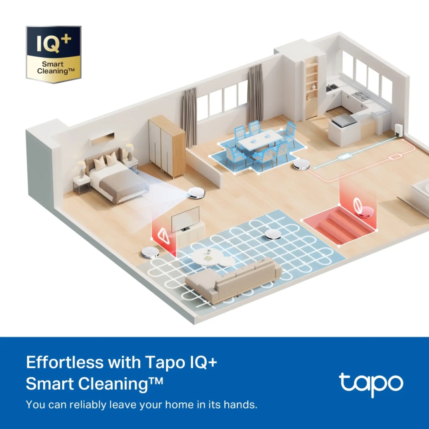 TP-Link Tapo RV20 Max Plus Robot Vacuum & Mop | 5300Pa LiDAR Auto-Empty Dock