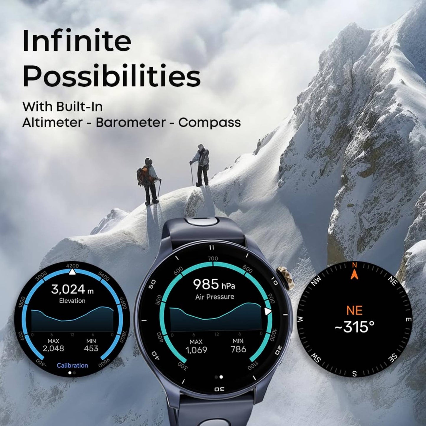 Titan Celestor Smartwatch | 1.43″ AMOLED, Dual-Band GPS