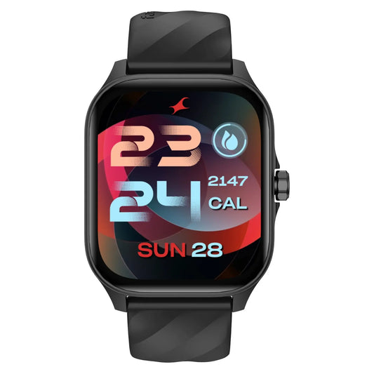 Titan Fastrack Vivid Smart Watch Metal Black 1.97” AMOLED Bluetooth Calling