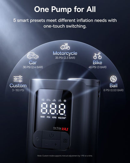 Baseus GoTrip VA1 Max and VA1 Pro Car Air Pump 7500mAh Portable Tire Inflator – Fast 100W Air Compressor