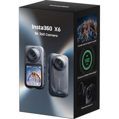 Insta360 X6 360° 8K Camera Essentials Bundle Black