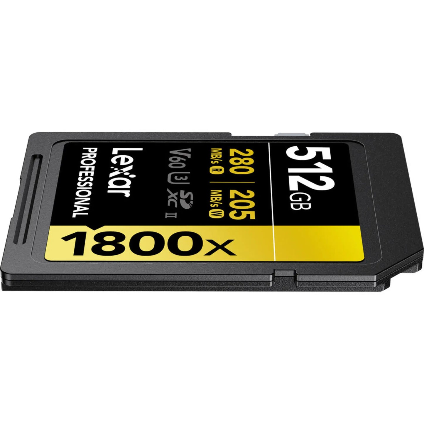 Lexar 512GB Professional 1800x UHS-II SDXC Memory Card GOLD V60 280MB/s