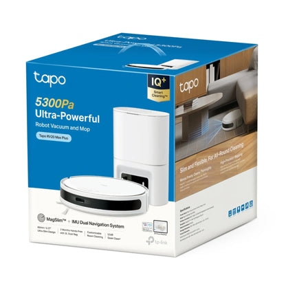 TP-Link Tapo RV20 Max Plus Robot Vacuum & Mop | 5300Pa LiDAR Auto-Empty Dock