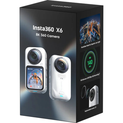 Insta360 X6 360° 8K Camera Essentials Bundle White
