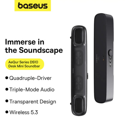 Baseus AeQur DS10 Mini Bluetooth Soundbar Speaker