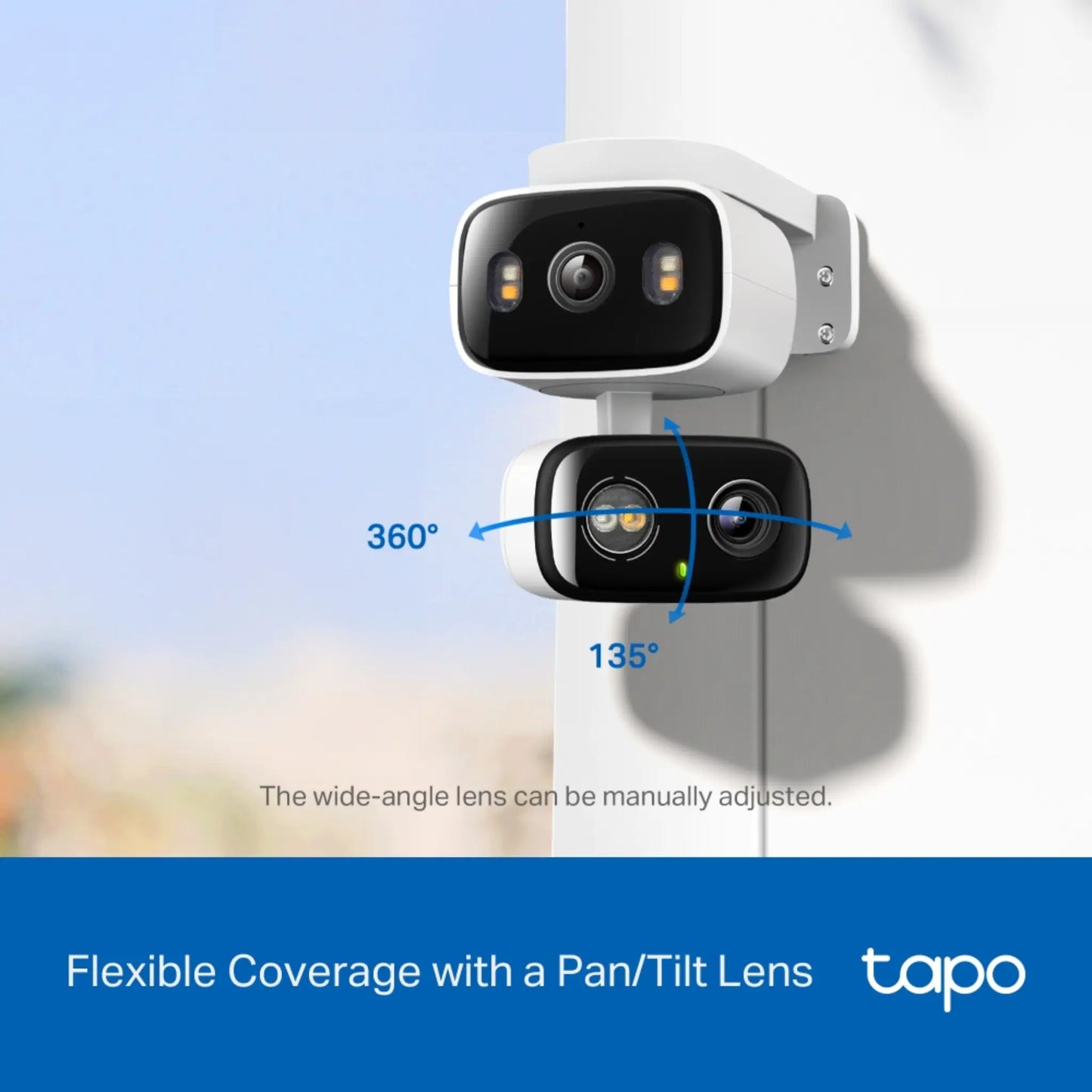 TP-Link Tapo C246D Dual Lens 2K Security Camera | Indoor/Outdoor Smart WiFi CCTV