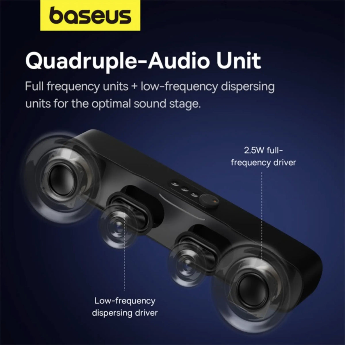 Baseus AeQur DS10 Mini Bluetooth Soundbar Speaker