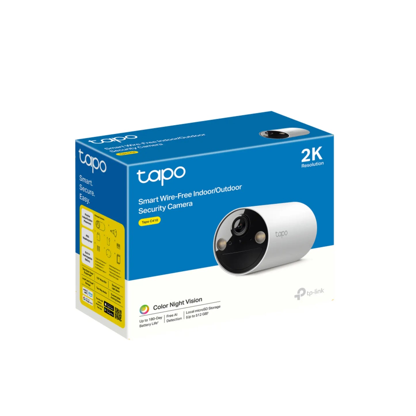 TP-Link Tapo C410 Wire-Free Security Camera 2K 3MP | Outdoor Indoor IP65