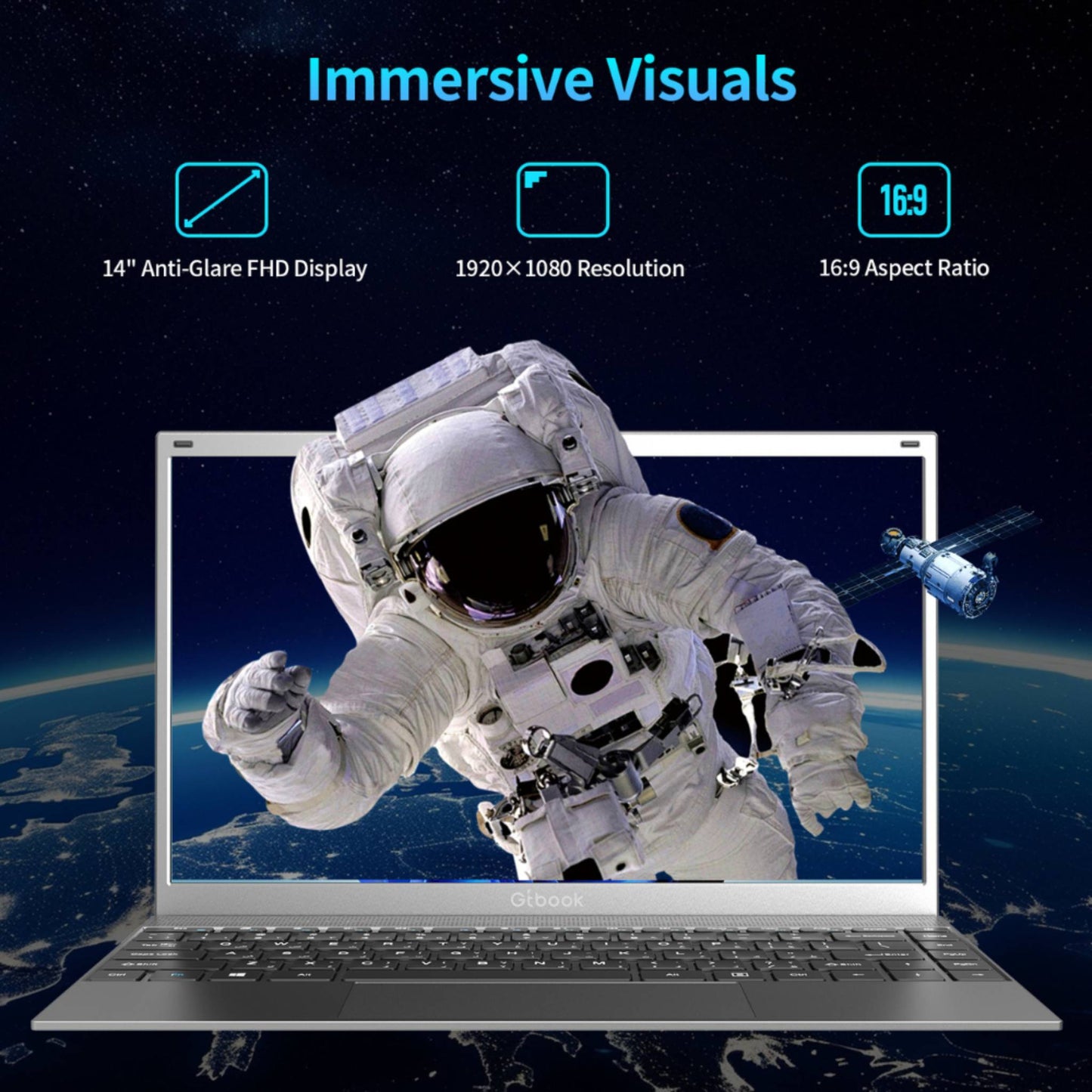 G-Tab G14 Laptop | Slim, Fast & Reliable 14-Inch Laptop