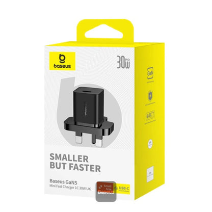 Baseus GaN5 30W Type‑C Mini Fast Charger UK Plug