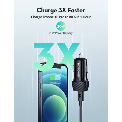 RAVPower 5 in 1 Premium (Black) | Travel Combo | Bundle with 10000 mAh Power Bank