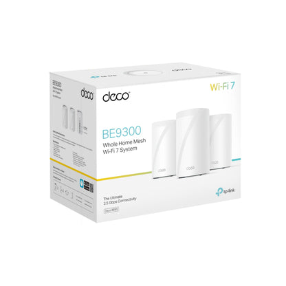 TP-Link Deco BE65 BE9300 WiFi 7 Mesh System | Tri-Band 9.3Gbps