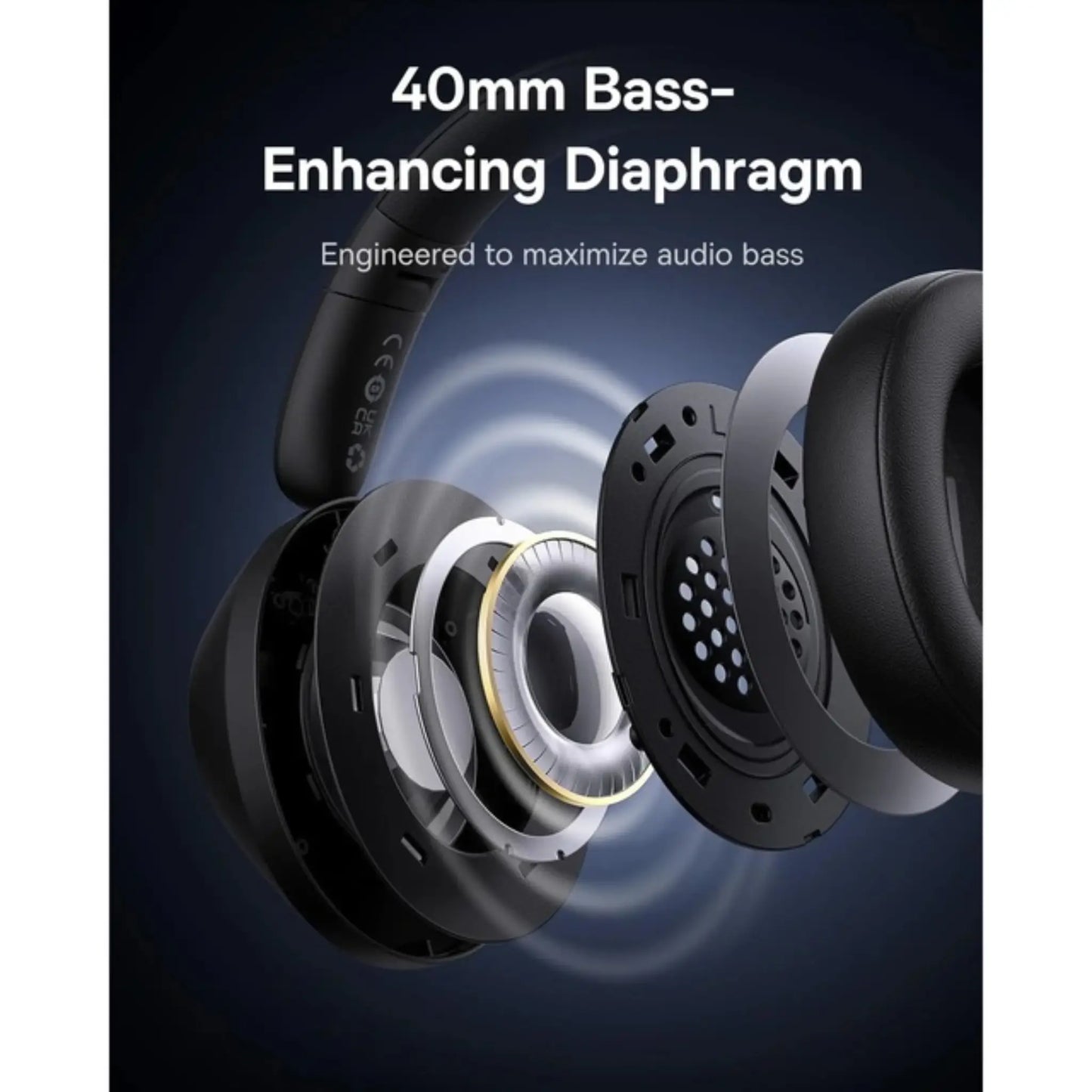 Baseus Bass BH1 Lite Wireless Headphones Bluetooth 6.0 | 80H Battery Life