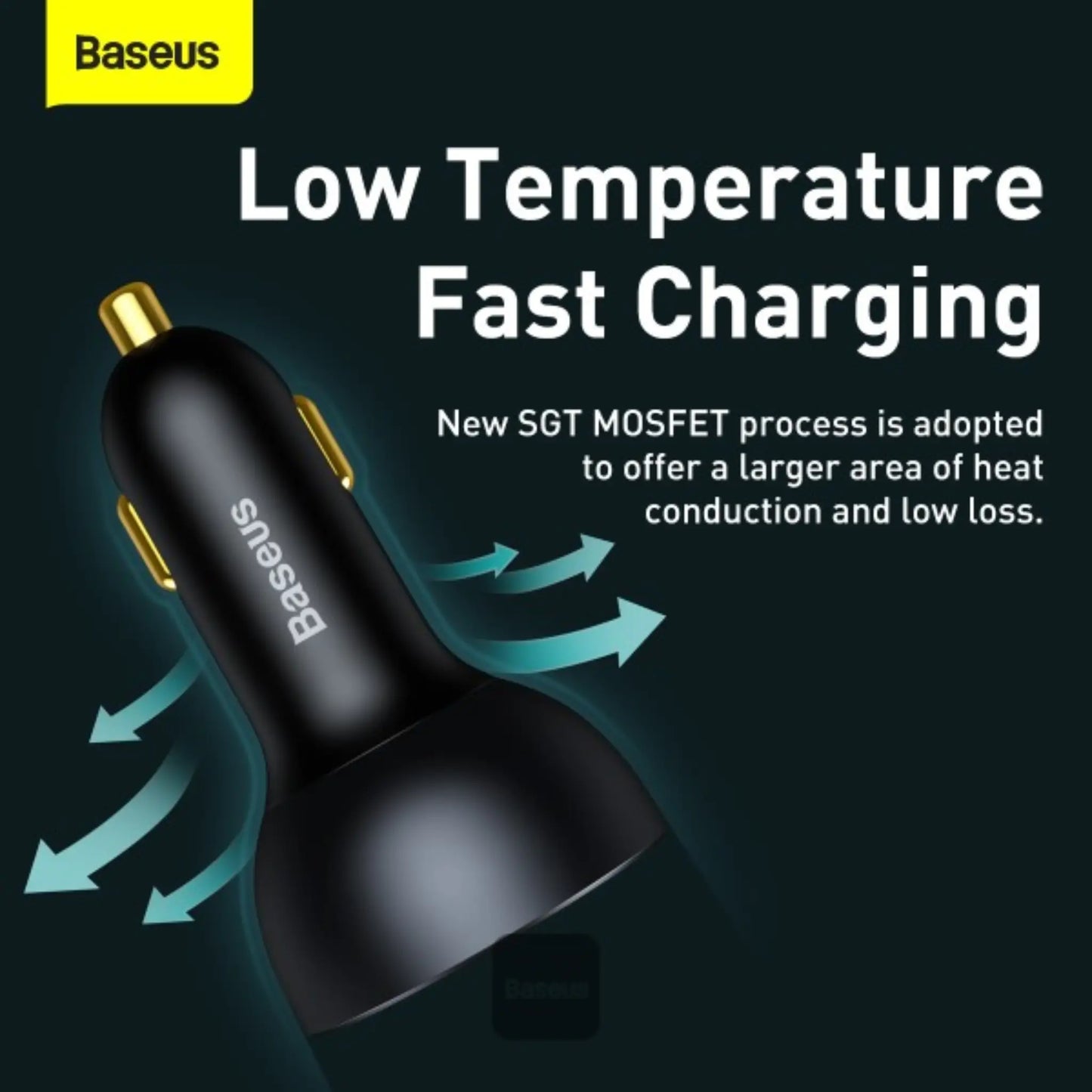 Baseus 160W Car Charger PD USB-C | QC5.0 Fast Charger for MacBook, iPhone, iPad & Xiaomi