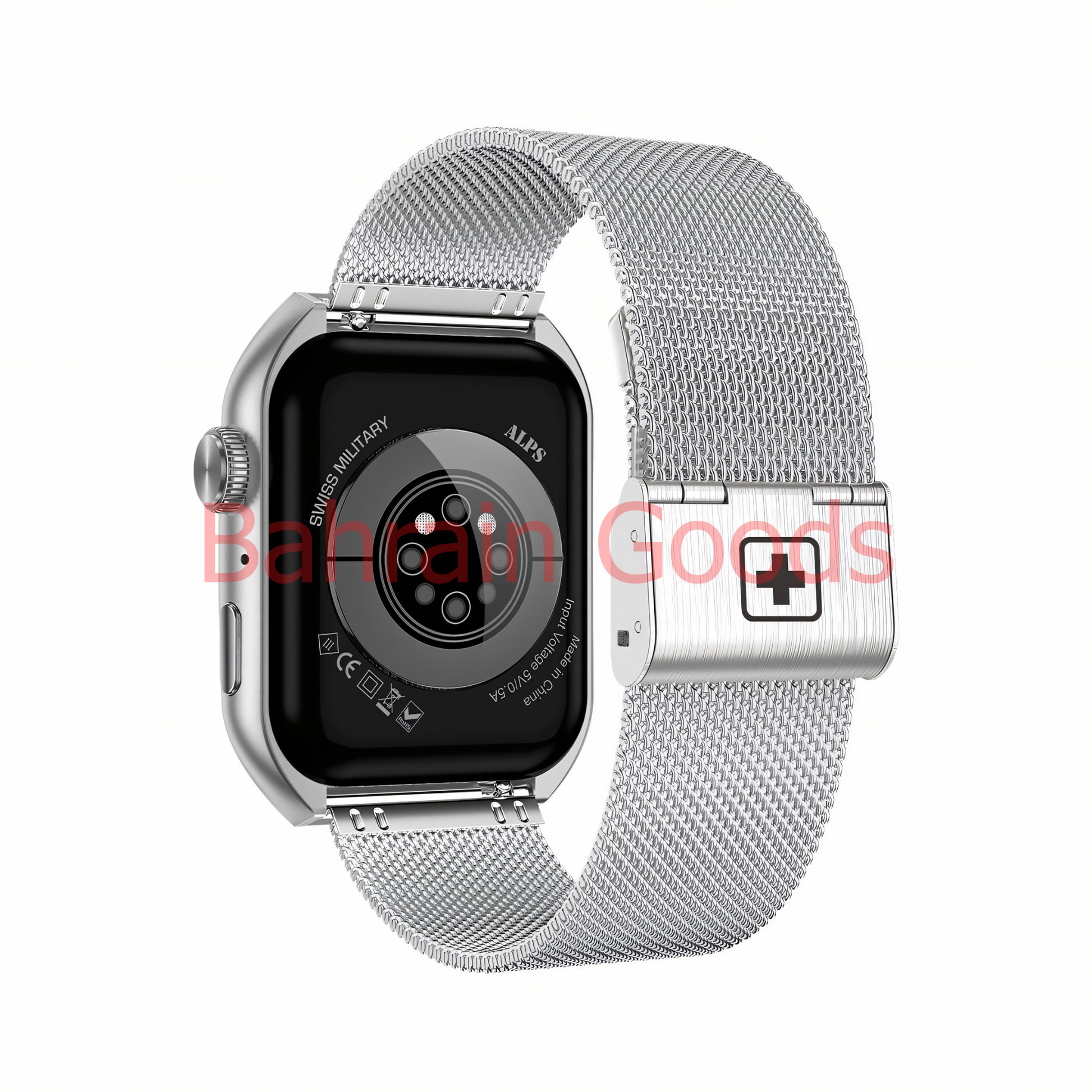 Swiss Military Smart Watch Alps Silver Stainless Steel and
