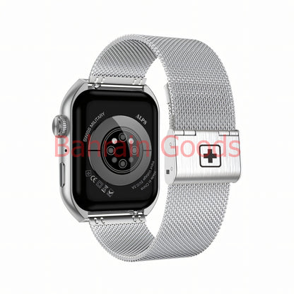 Swiss Military Smart Watch Alps 3 | Silver Stainless Steel and | Gun Metal Steel Strap Bahrain Goods