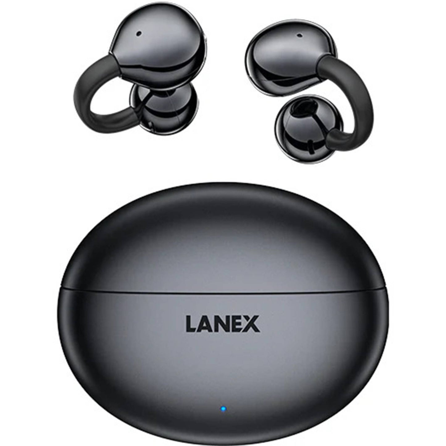 Lanex X11 Ear Clip Wireless Earphones Gray – HiFi Sound, Ultra Light, Smart Touch
