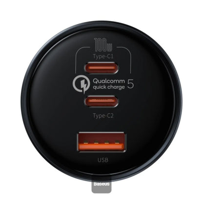 Baseus 160W Car Charger PD USB-C | QC5.0 Fast Charger for MacBook, iPhone, iPad & Xiaomi