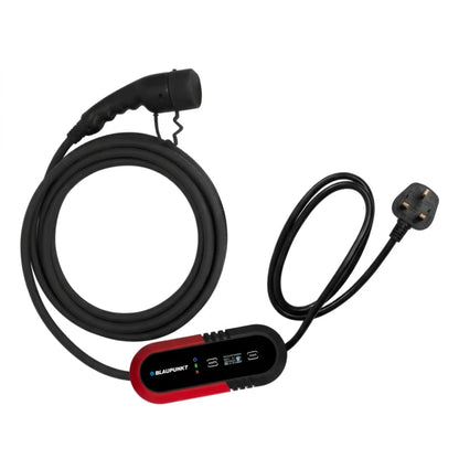 Blaupunkt P1PM2T2 Portable EV Charger 3.7KW Type 2 | 230V 8-16A Electric Car Charger