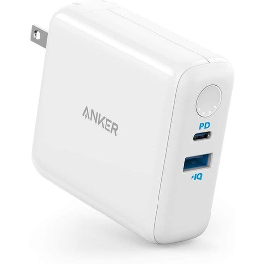 Anker Powercore III Fusion 5000 Powerbank + Wall Charger - White