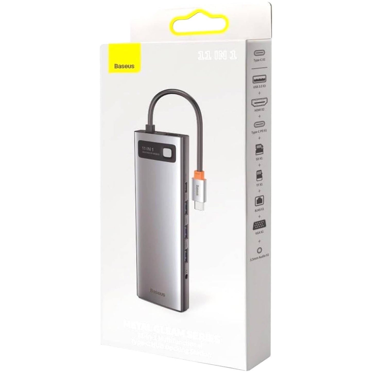 Baseus 11 in 1 Expansion Port HUB Metal Gleam Series