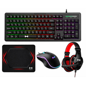 Hezire H-Gamekit X4 Gaming Combo Set – Keyboard, Mouse, Headset & Mouse Pad | HEZ-GAM-KIT-X4
