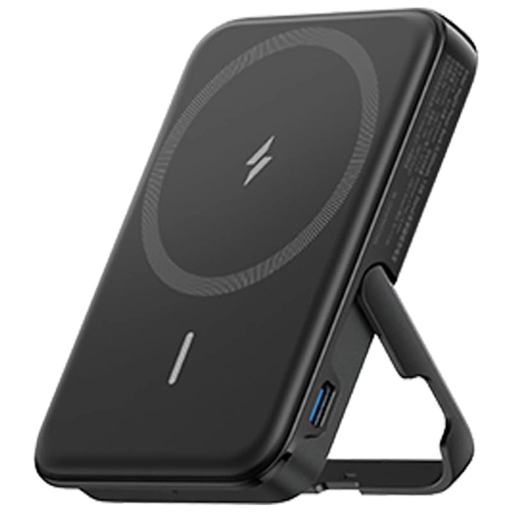 Anker 322 Magnetic Wireless Power Bank (MagGo), 5,000 mAh, 7.5w Wireless and 12w USB C Output, with Mobile Stand Bahrain Goods