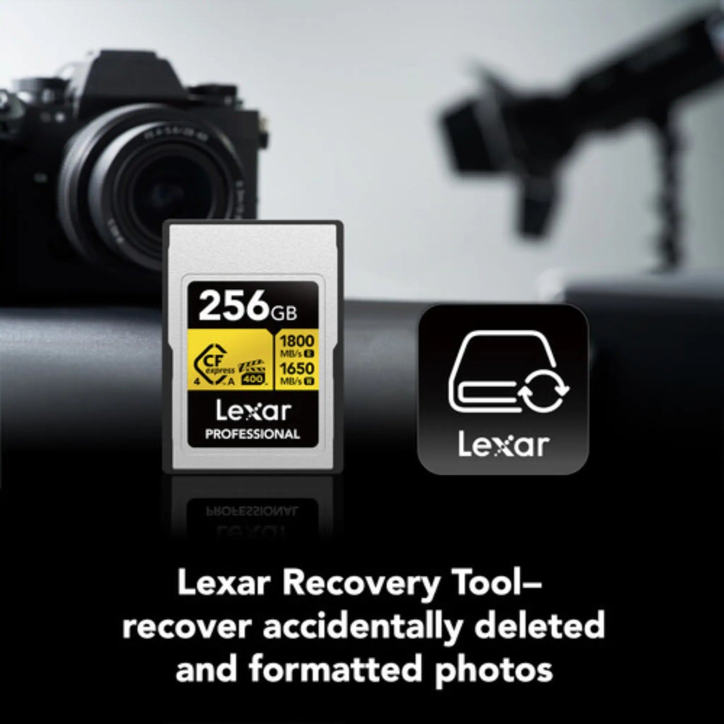 Lexar 256GB CFexpress 4.0 Type A GOLD Memory Card – 1800MB/s 8K Video
