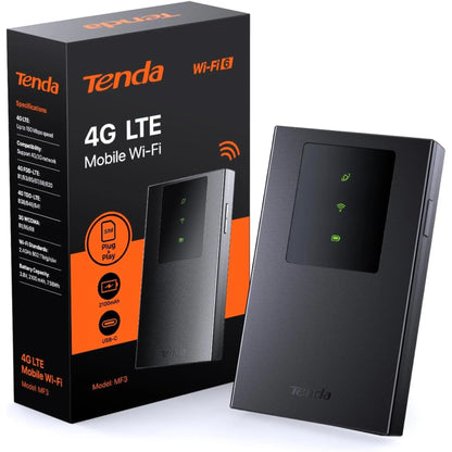 Tenda MF3 4G LTE Mobile Wi-Fi 6 Router | 300Mbps Portable Hotspot