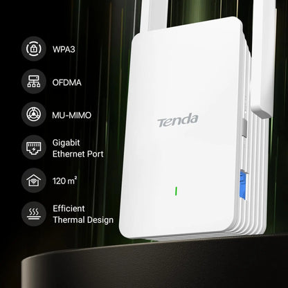 Tenda AX1500 A23 Wi-Fi 6 Range Extender | Dual Band Gigabit Repeater