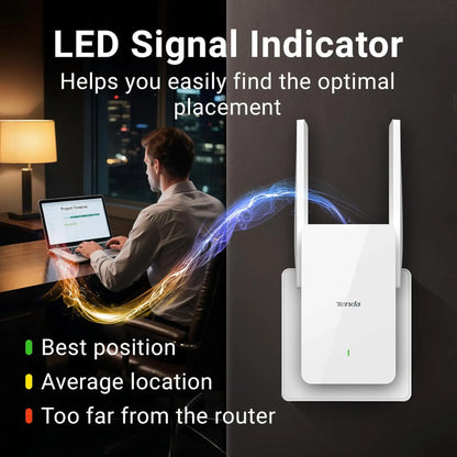 Tenda AX1500 A23 Wi-Fi 6 Range Extender | Dual Band Gigabit Repeater