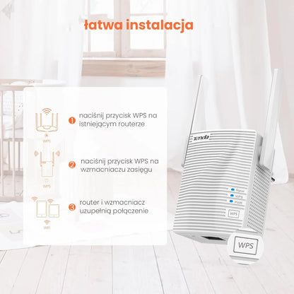 Tenda (A18-AC1200) WiFi 6 Range Extender AX3000 Dual-Band Gigabit AP Mode