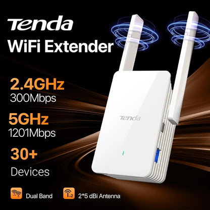 Tenda AX1500 A23 Wi-Fi 6 Range Extender | Dual Band Gigabit Repeater