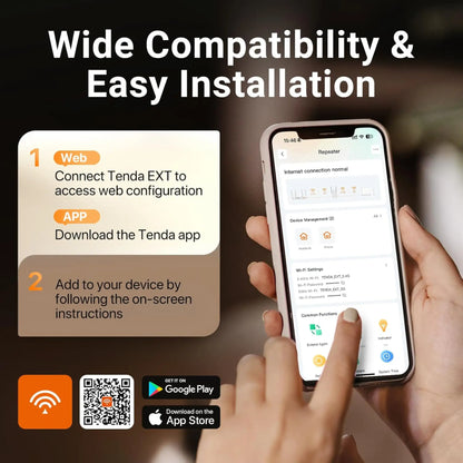 Tenda AX1500 A23 Wi-Fi 6 Range Extender | Dual Band Gigabit Repeater
