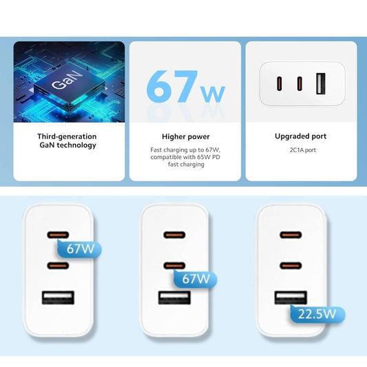 Xiaomi 67W GaN Charger 2C1A – Fast Charging Adapter