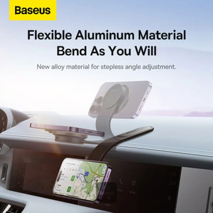 Baseus C02 Pro Magnetic Wireless Charging Car Mount – Fast Charging Phone Holder (Black)
