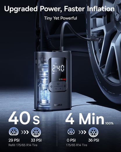 Baseus GoTrip VA1 Max and VA1 Pro Car Air Pump 7500mAh Portable Tire Inflator – Fast 100W Air Compressor