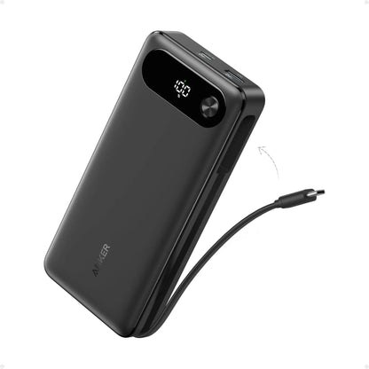 Anker Power Bank 20,000mAh 87W with Built-In USB-C Cable