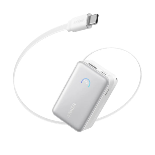 Anker Nano Power Bank 10K 45W with Retractable USB-C Cable | Fast Charging Portable Charger