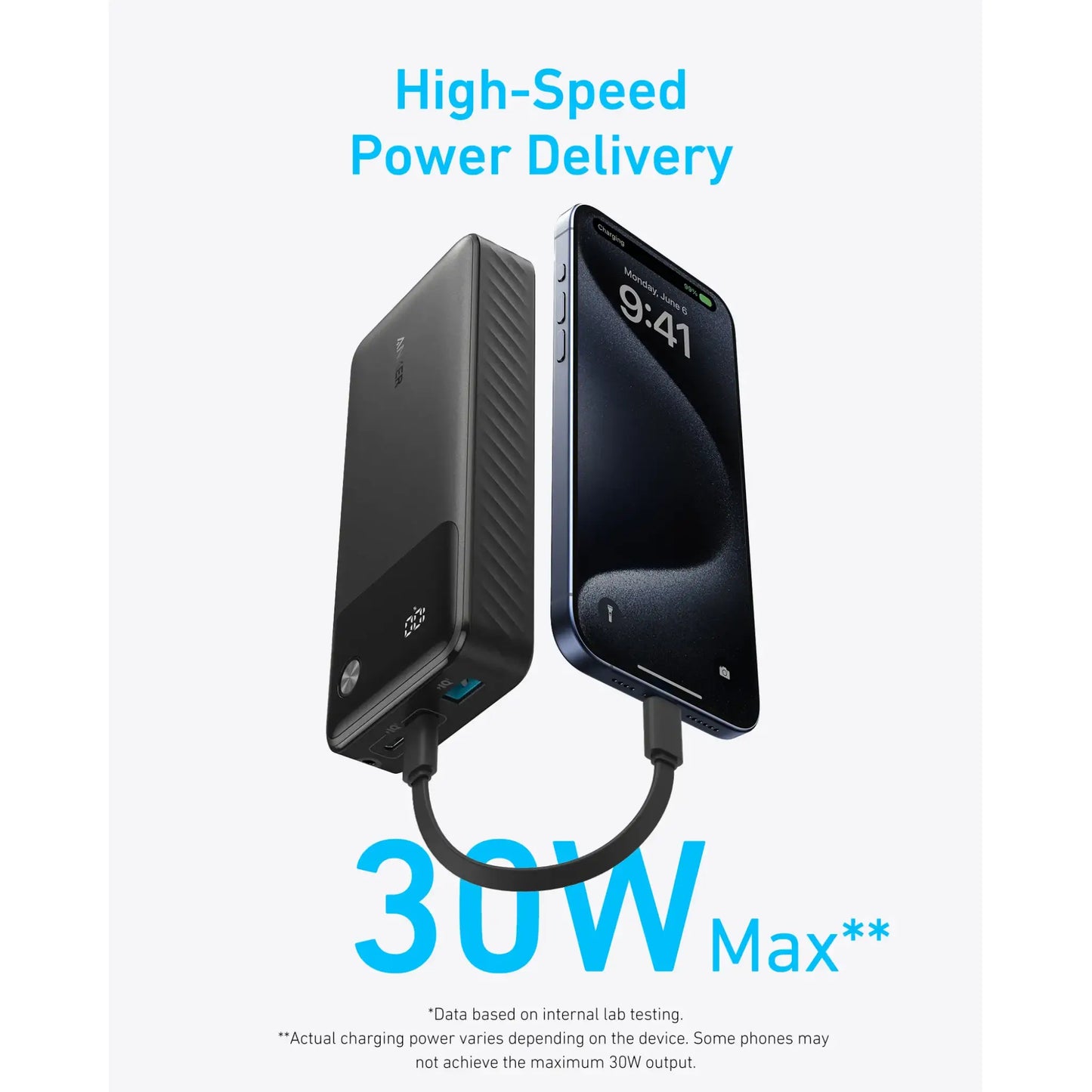 Anker Power Bank PowerCore 20000mAh 30W PD Fast Charger A1384