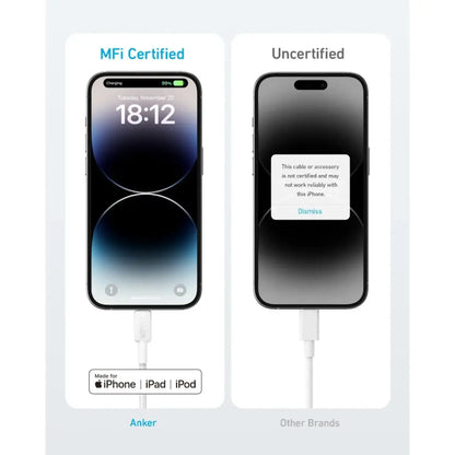 Anker 322 USB-C to Lightning Cable Braided 6ft (1.8m) 60W MFi