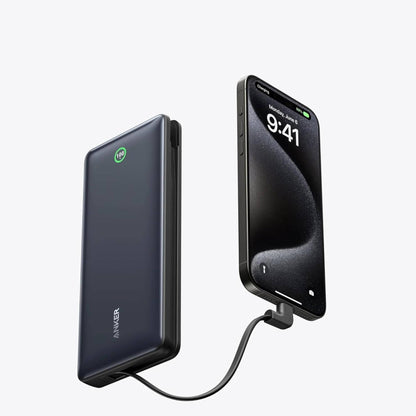Anker Nano Power Bank 20K – 30W Fast Charging, Built-in USB-C Cable