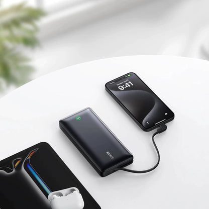 Anker Nano Power Bank 20K – 30W Fast Charging, Built-in USB-C Cable