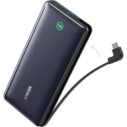 Anker Nano Power Bank 20K – 30W Fast Charging, Built-in USB-C Cable