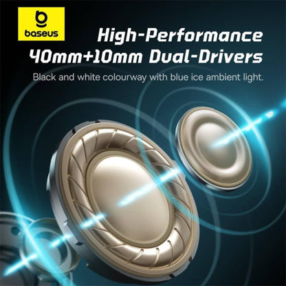 Baseus GoPlay 1 Max Gaming Wired Headphones, Moon White